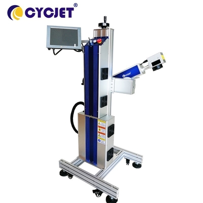 Fly Laser Marking Machine 50w Production Line For Printing On Metal