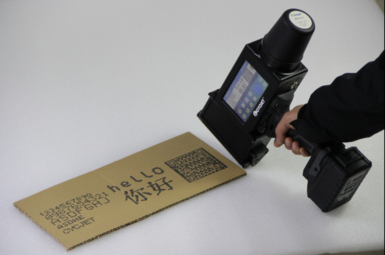 Kotak Kardus Font Besar Smart Printer 80mm Teks Logo Manual Pencetakan