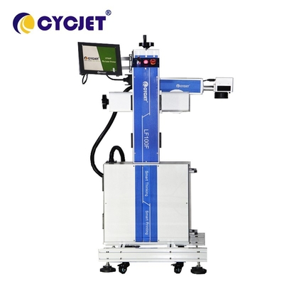 100W Flying Fiber Industrial Laser Engraver LF100F Printer Kode Qr
